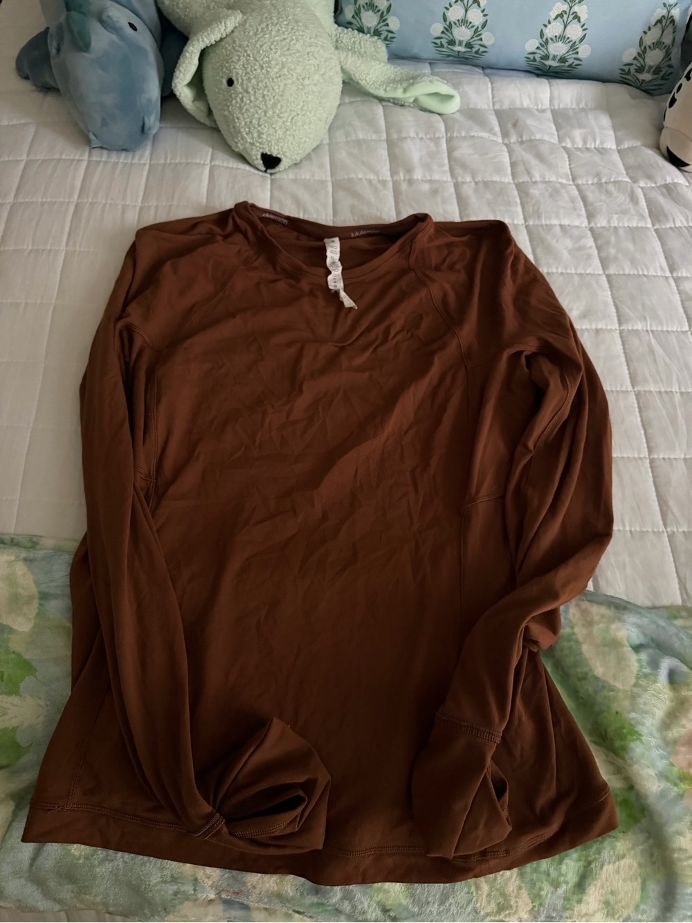 lululemon athletica Long Sleeve Top in Brown